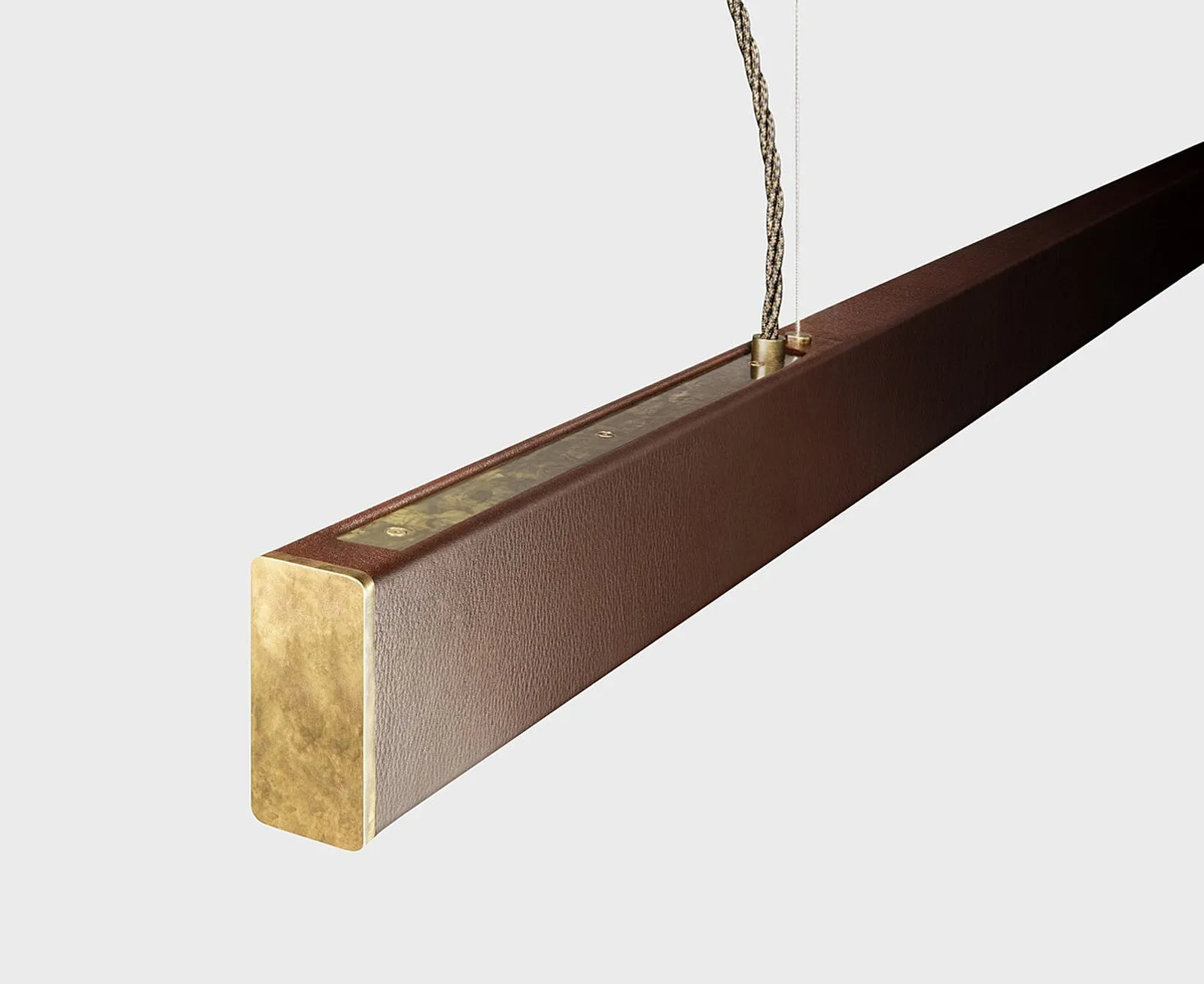 2x4 Leather Pendant - 10'