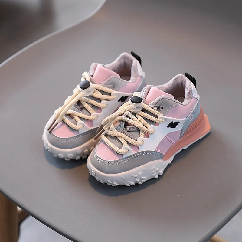 3 Colors Style Soft Sole Boys Girls Shoes Low-top