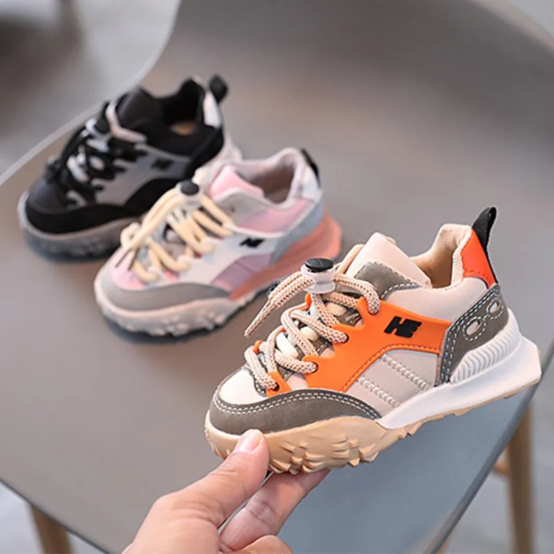 3 Colors Style Soft Sole Boys Girls Shoes Low-top
