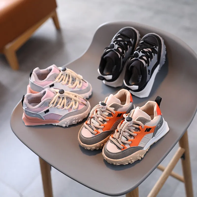 3 Colors Style Soft Sole Boys Girls Shoes Low-top