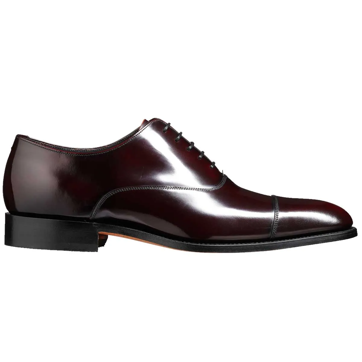 40% OFF BARKER Winsford Shoes - Mens Oxford - Burgundy Hi-Shine - Size: UK 6, 9.5 & 11