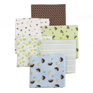 6-Pack Unisex Baby Cotton Flannel Receiving Blankets - N/a Multi Color