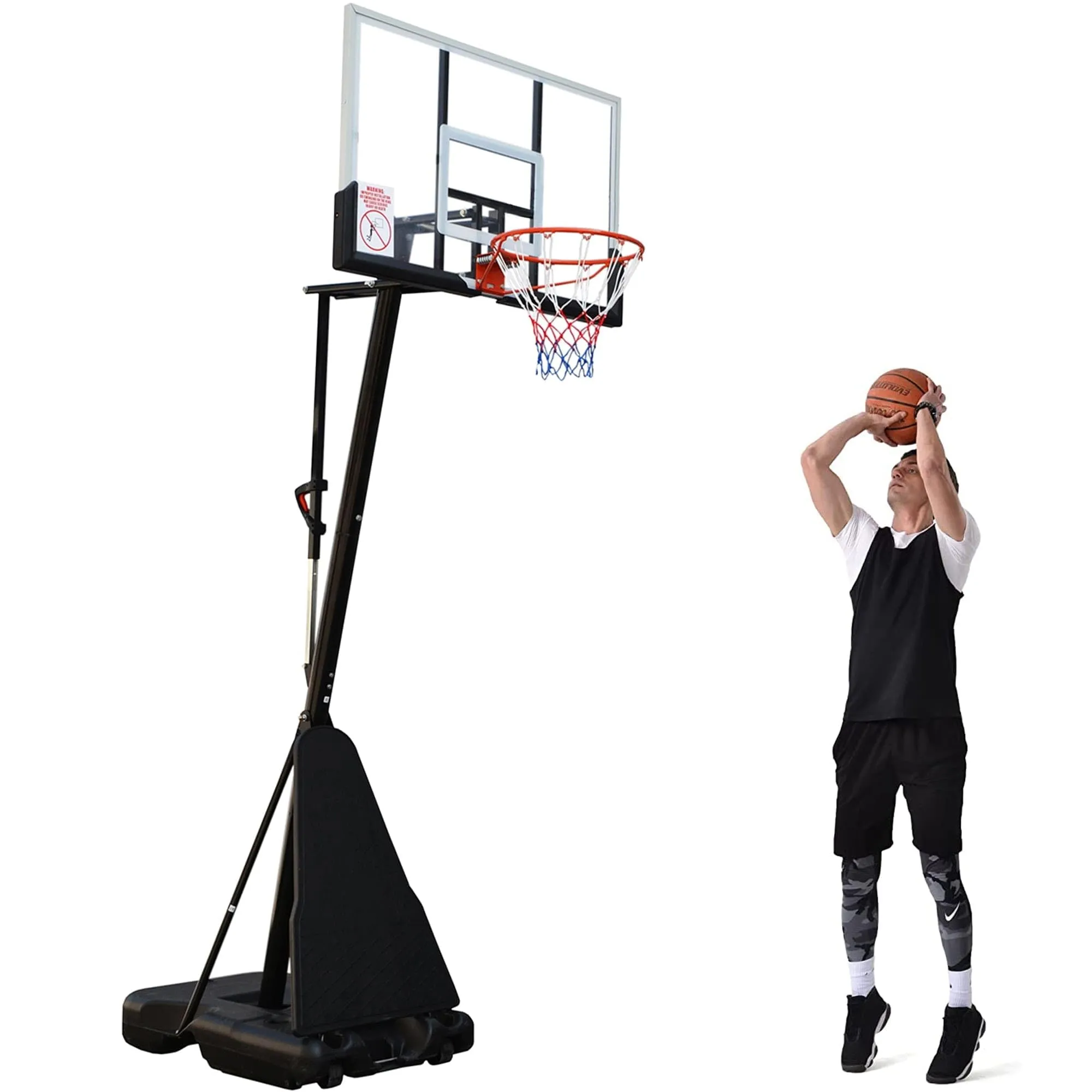7.5ft 10ft Height Adjustable Portable Basketball Hoop