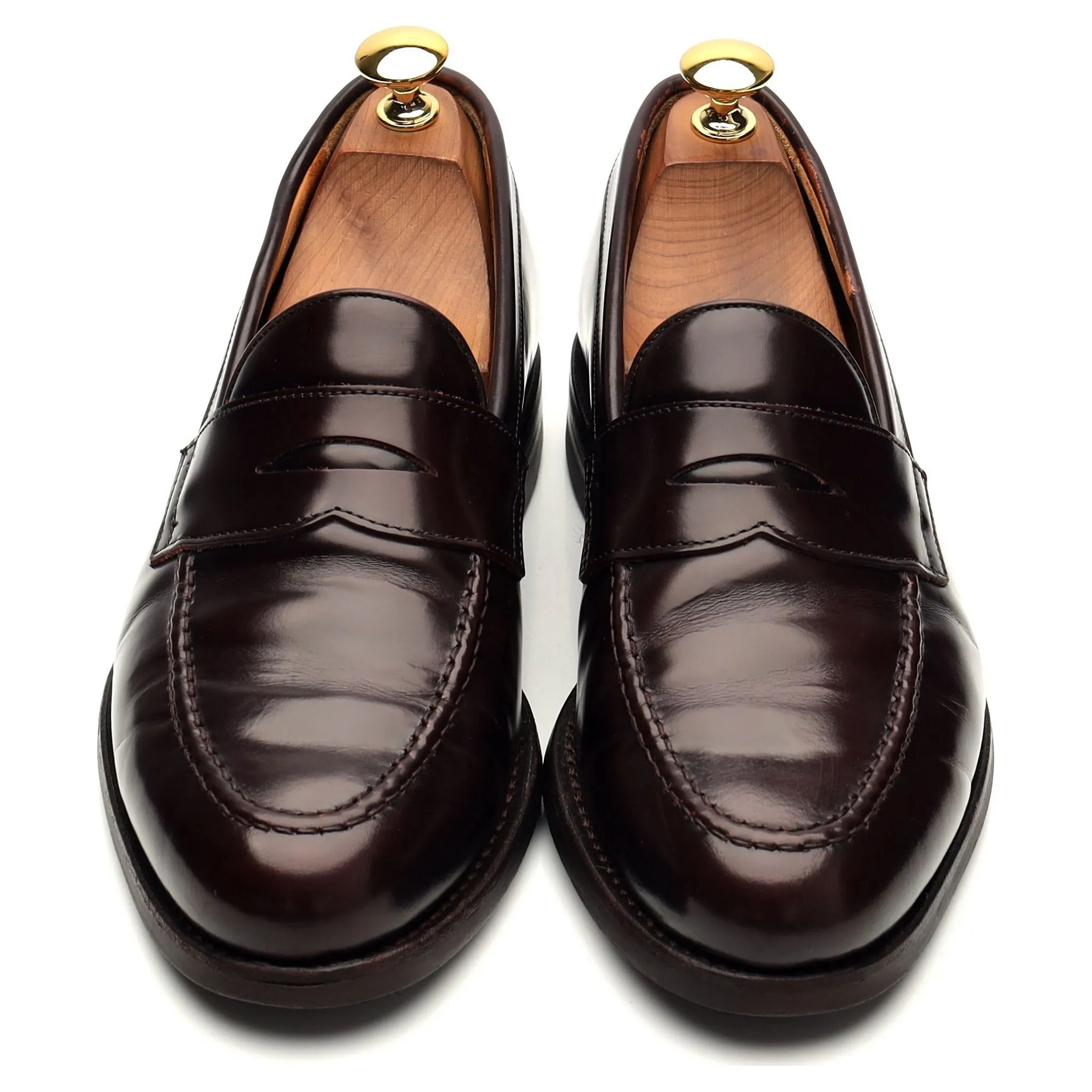 '9628' Burgundy Leather Loafer UK 6.5