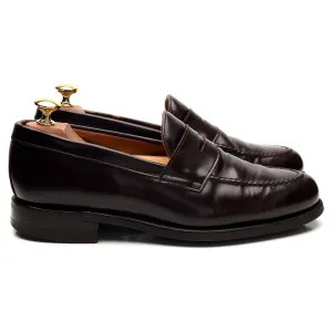 '9628' Burgundy Leather Loafer UK 6.5