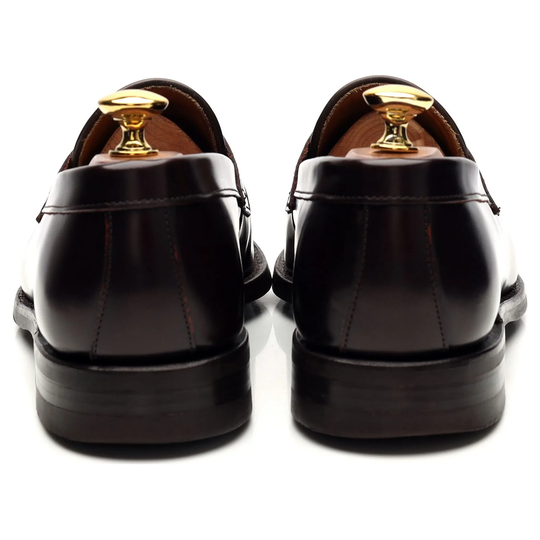 '9628' Burgundy Leather Loafer UK 6.5