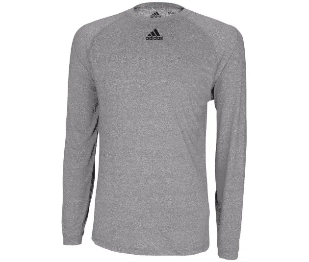 Adidas Climalite Long Sleeve Tee 2946, Athletic Grey