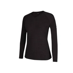 Adidas Climalite Women’s Long Sleeve Tee 3872, Black Heather