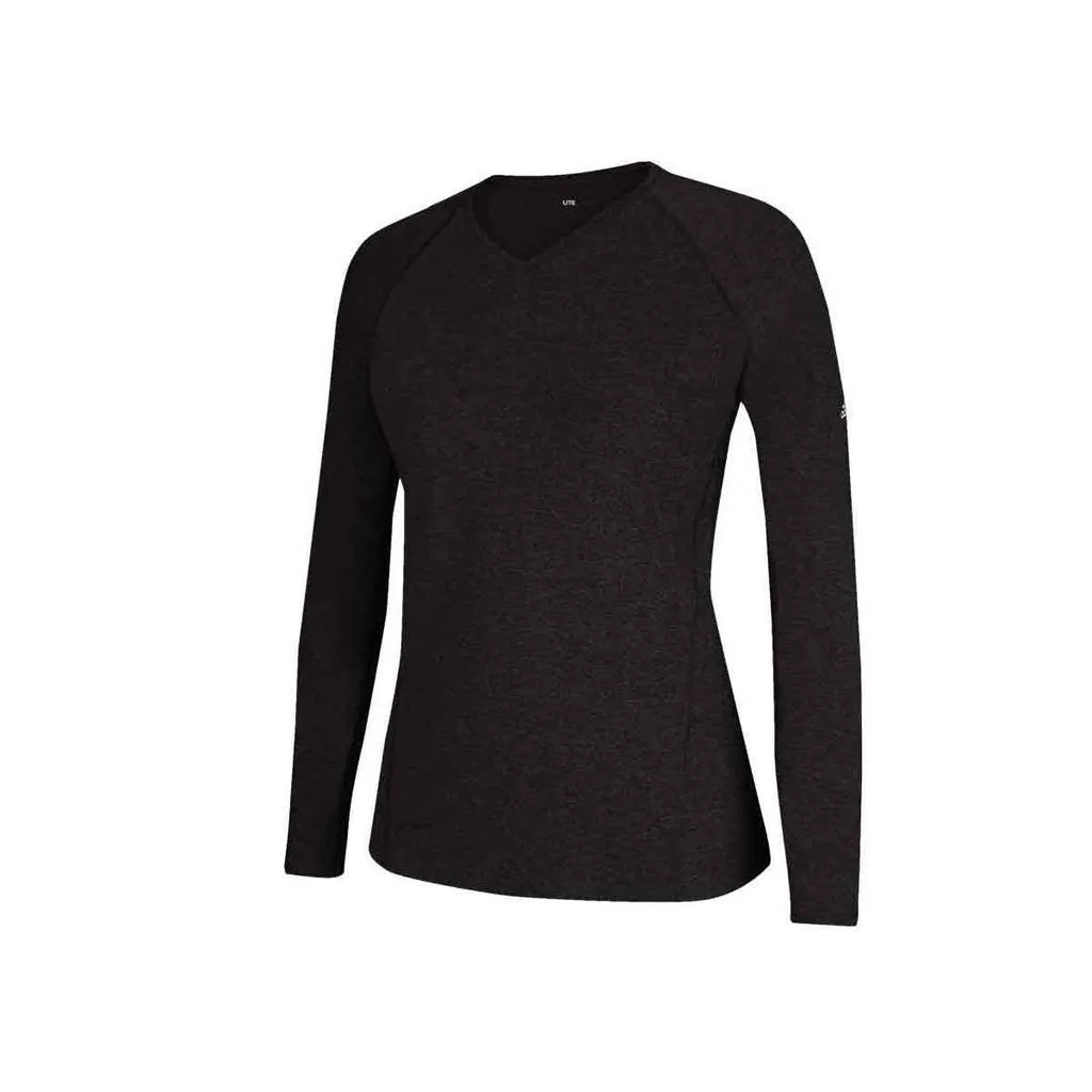 Adidas Climalite Women’s Long Sleeve Tee 3872, Black Heather