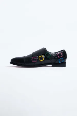 Adrian Mens Leather Buckled Shoes