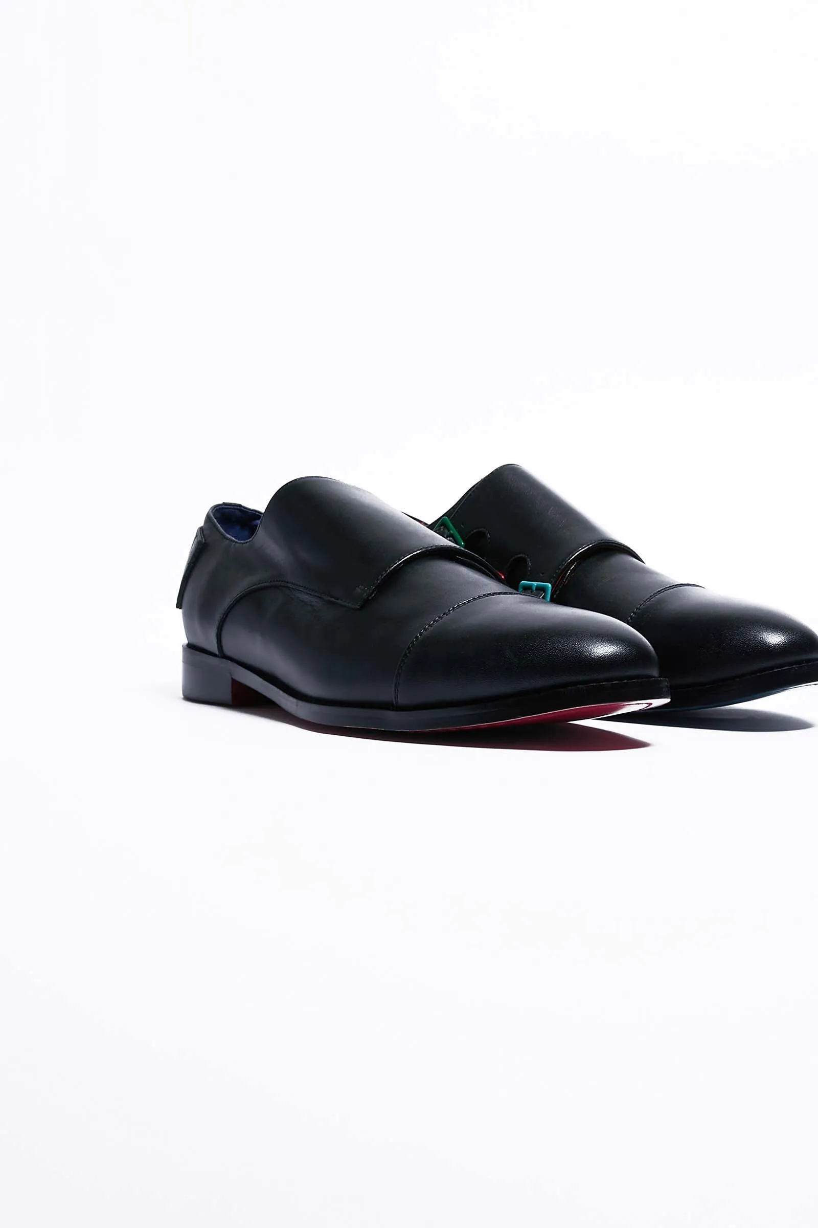 Adrian Mens Leather Buckled Shoes