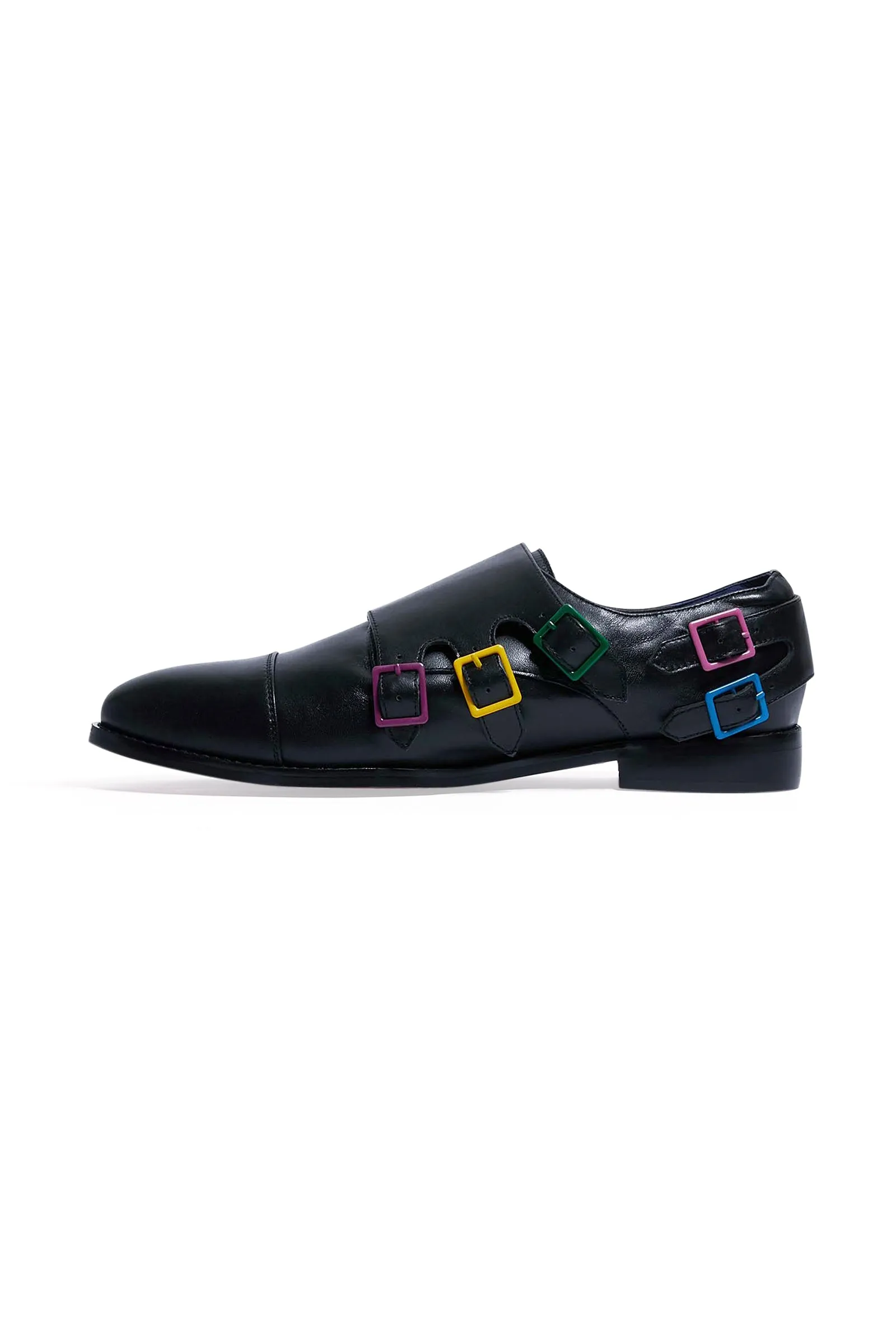 Adrian Mens Leather Buckled Shoes