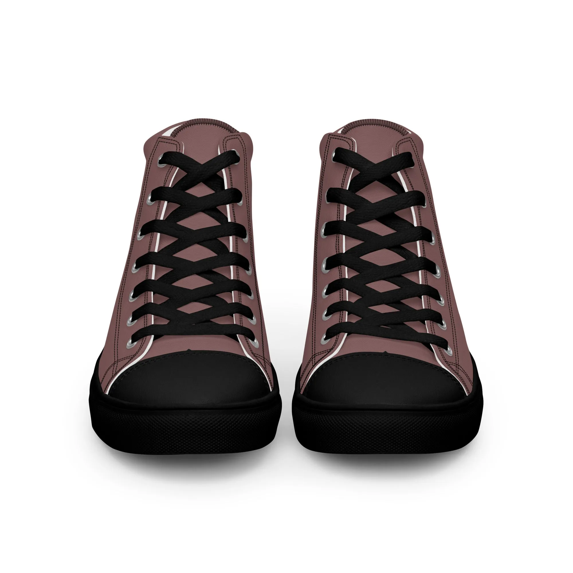 Airfros And Babyhairs Light Wood Women’s high top canvas shoes