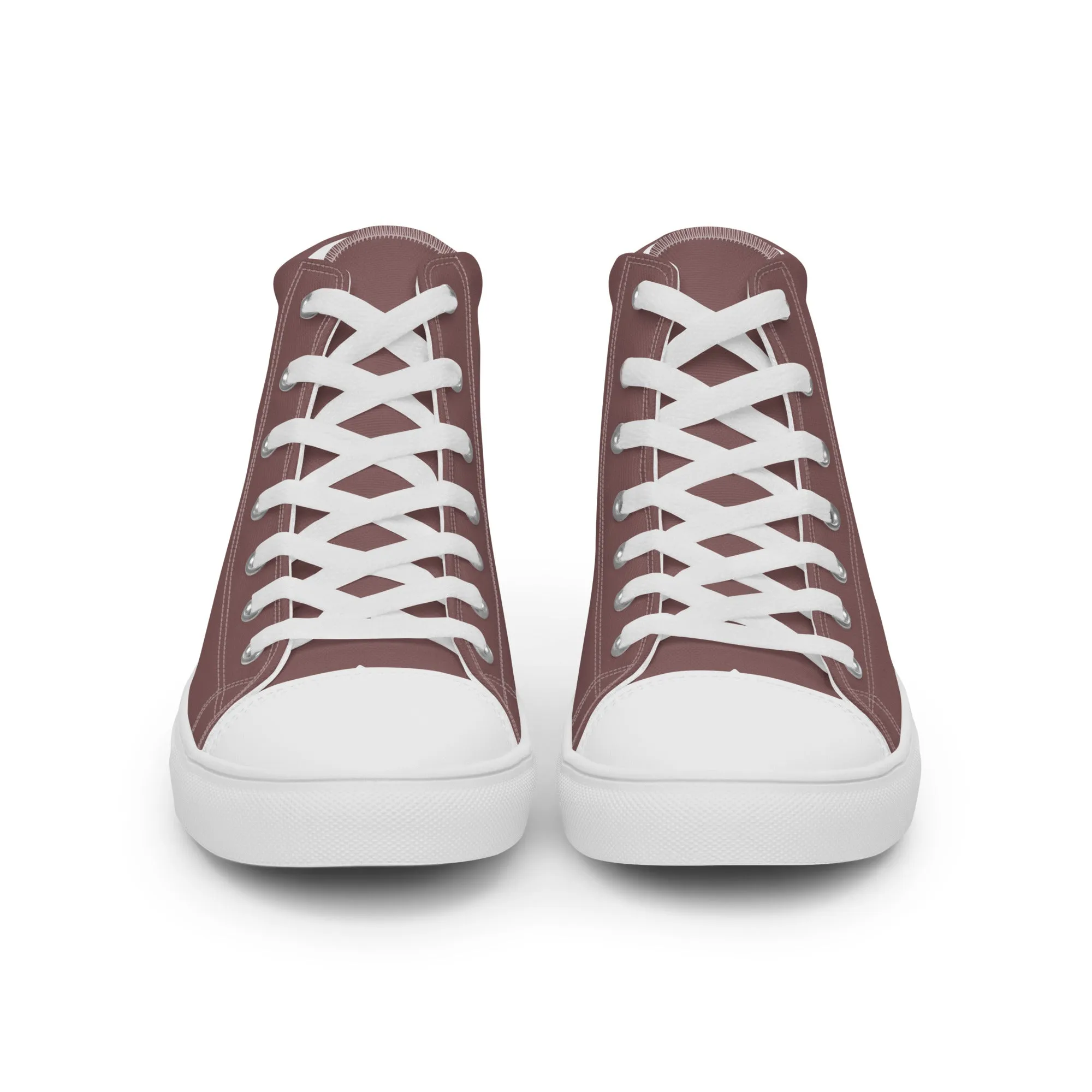 Airfros And Babyhairs Light Wood Women’s high top canvas shoes
