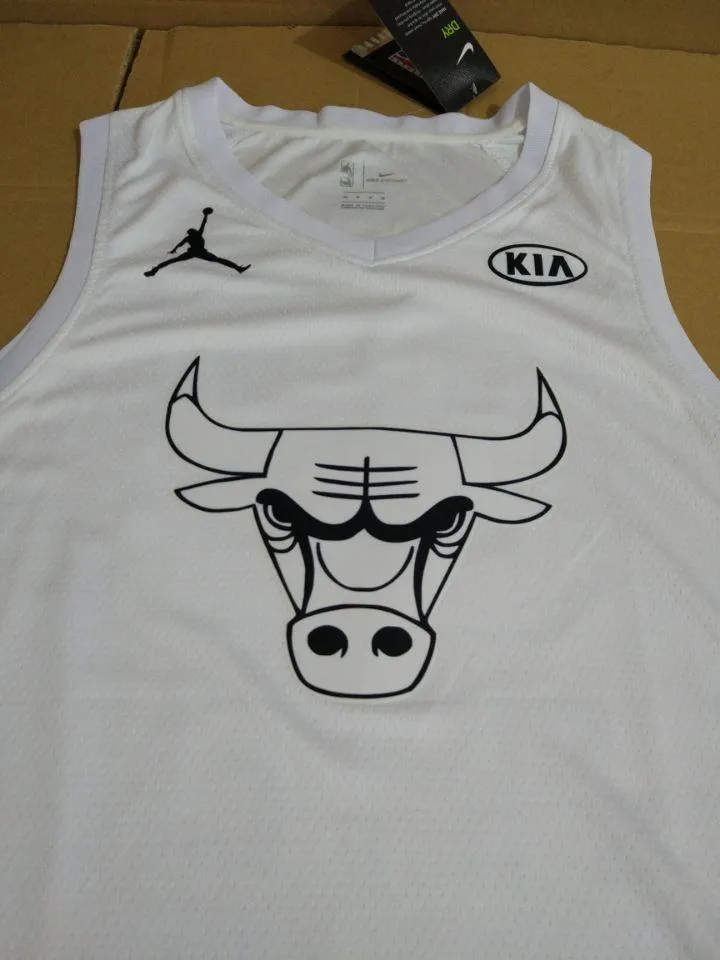 All Star Men 33 Scottie Pippen Jersey White Chicago Bulls Fanatics