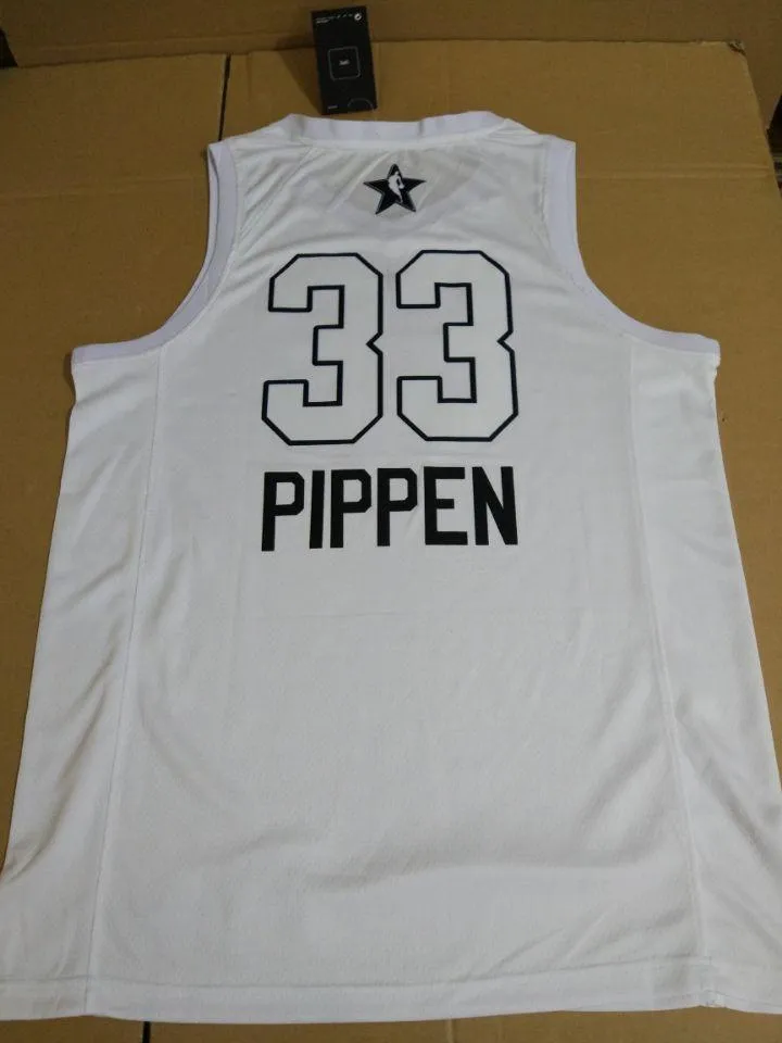 All Star Men 33 Scottie Pippen Jersey White Chicago Bulls Fanatics
