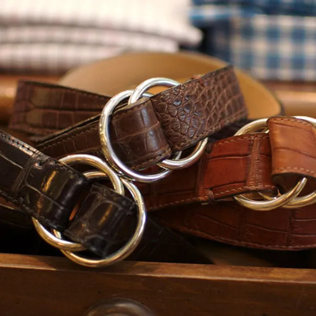 Alligator O-Ring Belt by Martin Dingman — Walnut