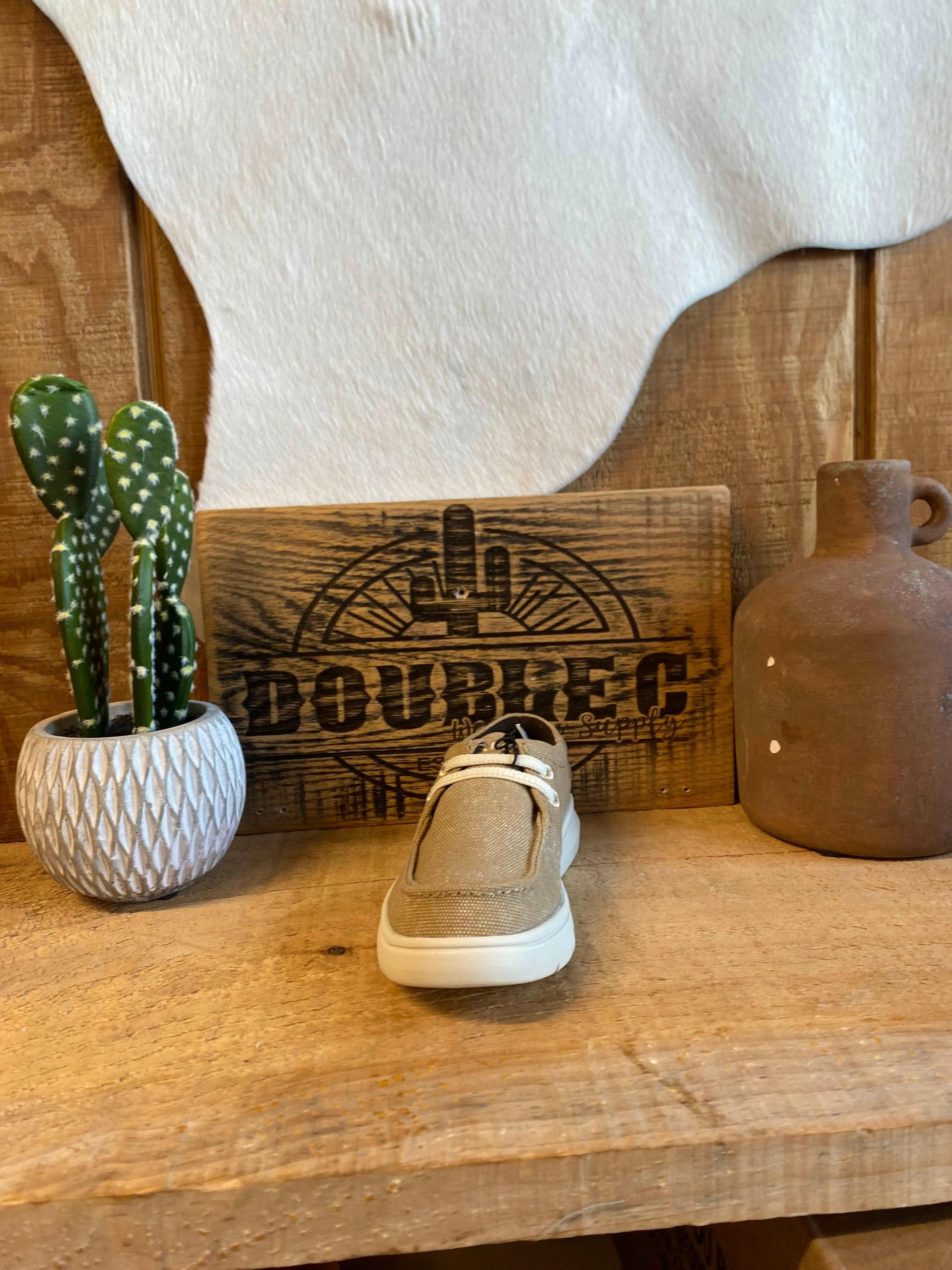 Ariat Kid's Hilo In Washed Tan Canvas