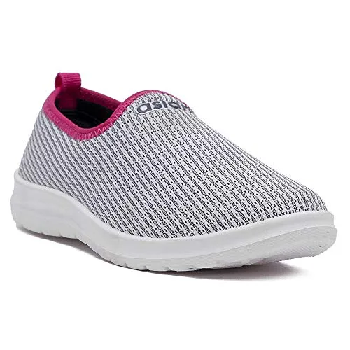 ASIAN Women's Barfi-02 Grey Knitted Shoes Sneakers,Walking,Sneakers,Loafers, Fabric Running Shoes UK-7