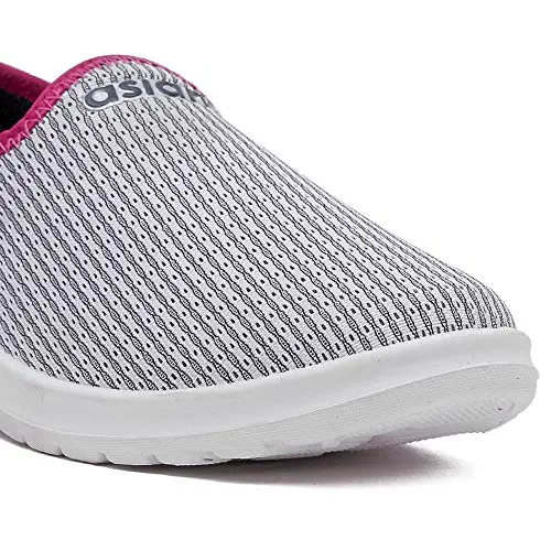 ASIAN Women's Barfi-02 Grey Knitted Shoes Sneakers,Walking,Sneakers,Loafers, Fabric Running Shoes UK-7