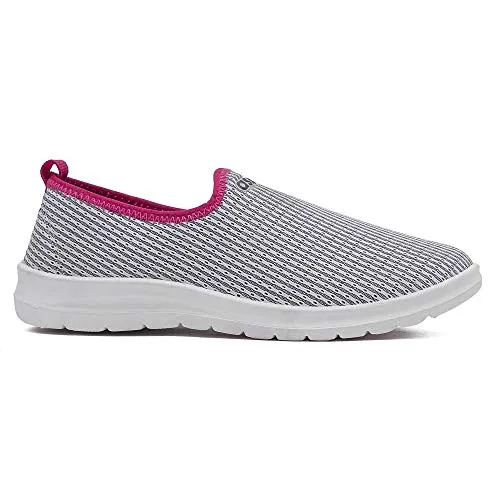 ASIAN Women's Barfi-02 Grey Knitted Shoes Sneakers,Walking,Sneakers,Loafers, Fabric Running Shoes UK-7