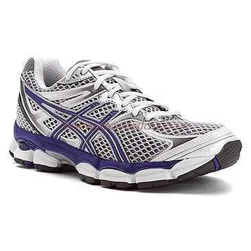Asics Women's  Gel-Cumulus 14 width D Running Shoes in Lightning/Purple/Silver