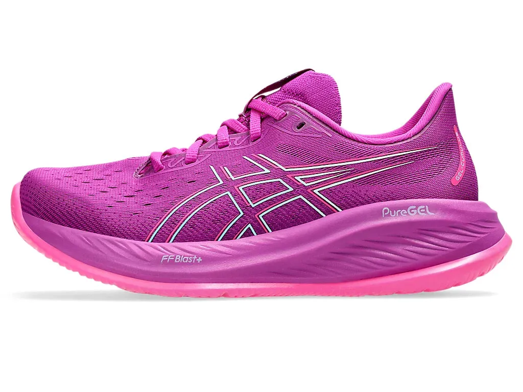 Asics Women's Gel-Cumulus 26 Running Shoes in Bold Magenta/Bright Cyan