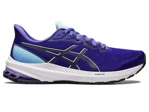 Asics Women's GT-1000 12 Wide (D) Running Shoes in Eggplant/Aquamarine
