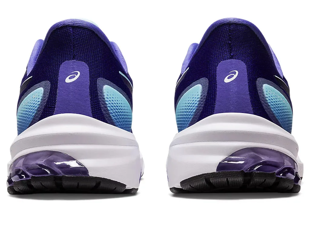 Asics Women's GT-1000 12 Wide (D) Running Shoes in Eggplant/Aquamarine