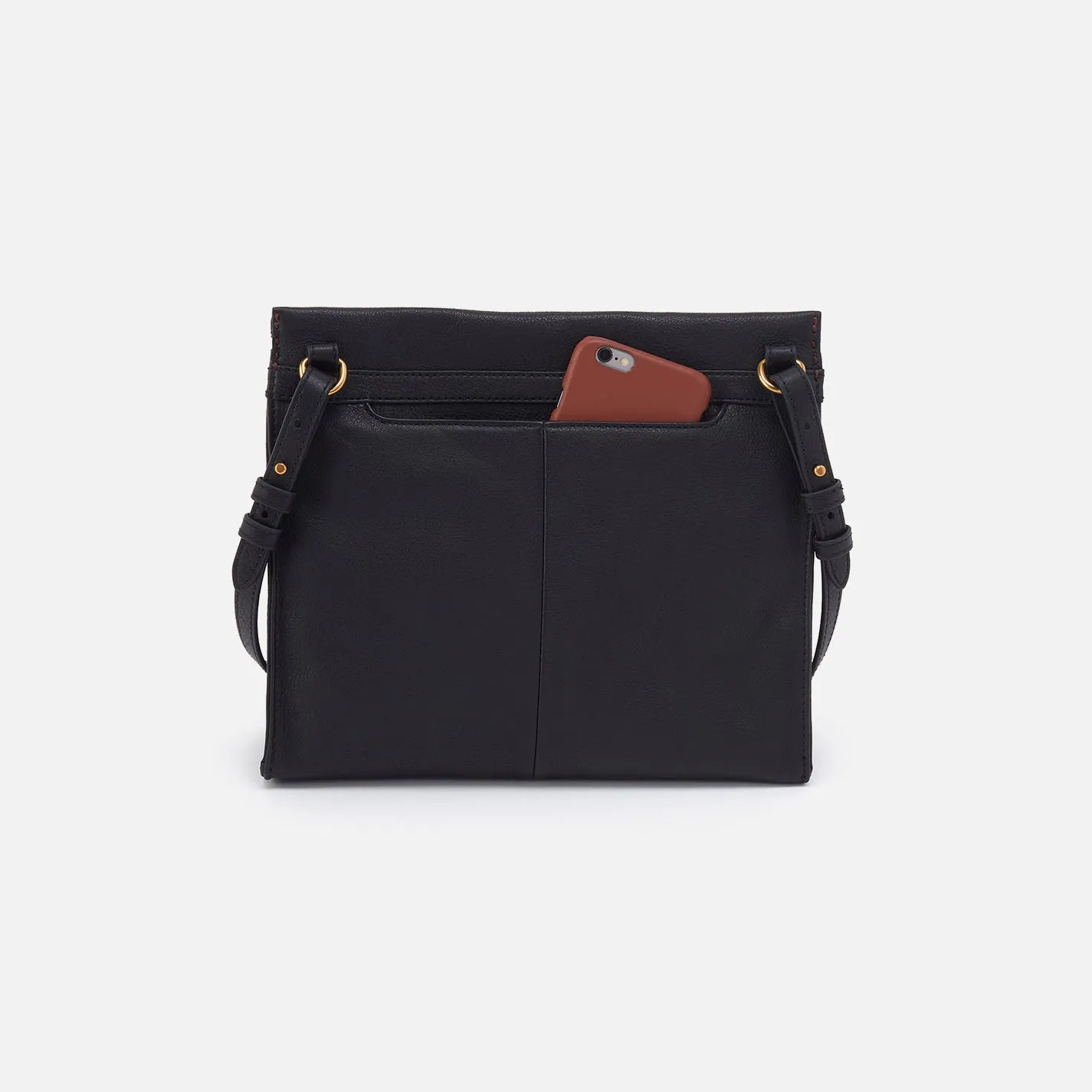 Austin Medium Crossbody In Pebbled Leather - Black