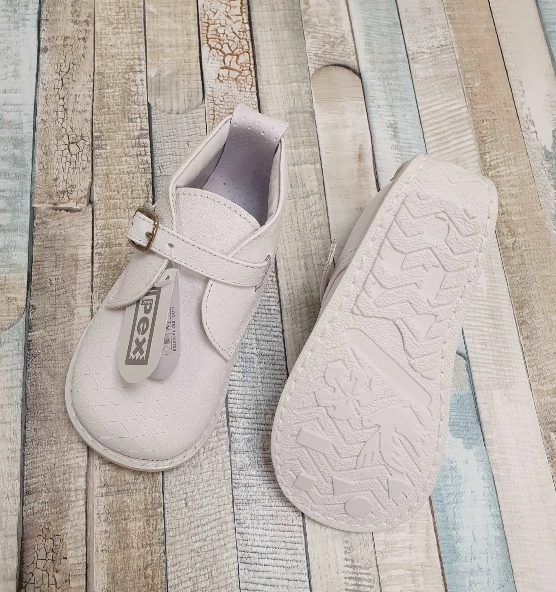 Baby Boys Pex Giotto White Shoes