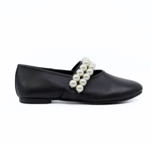 Banded Pearl Ballet Black