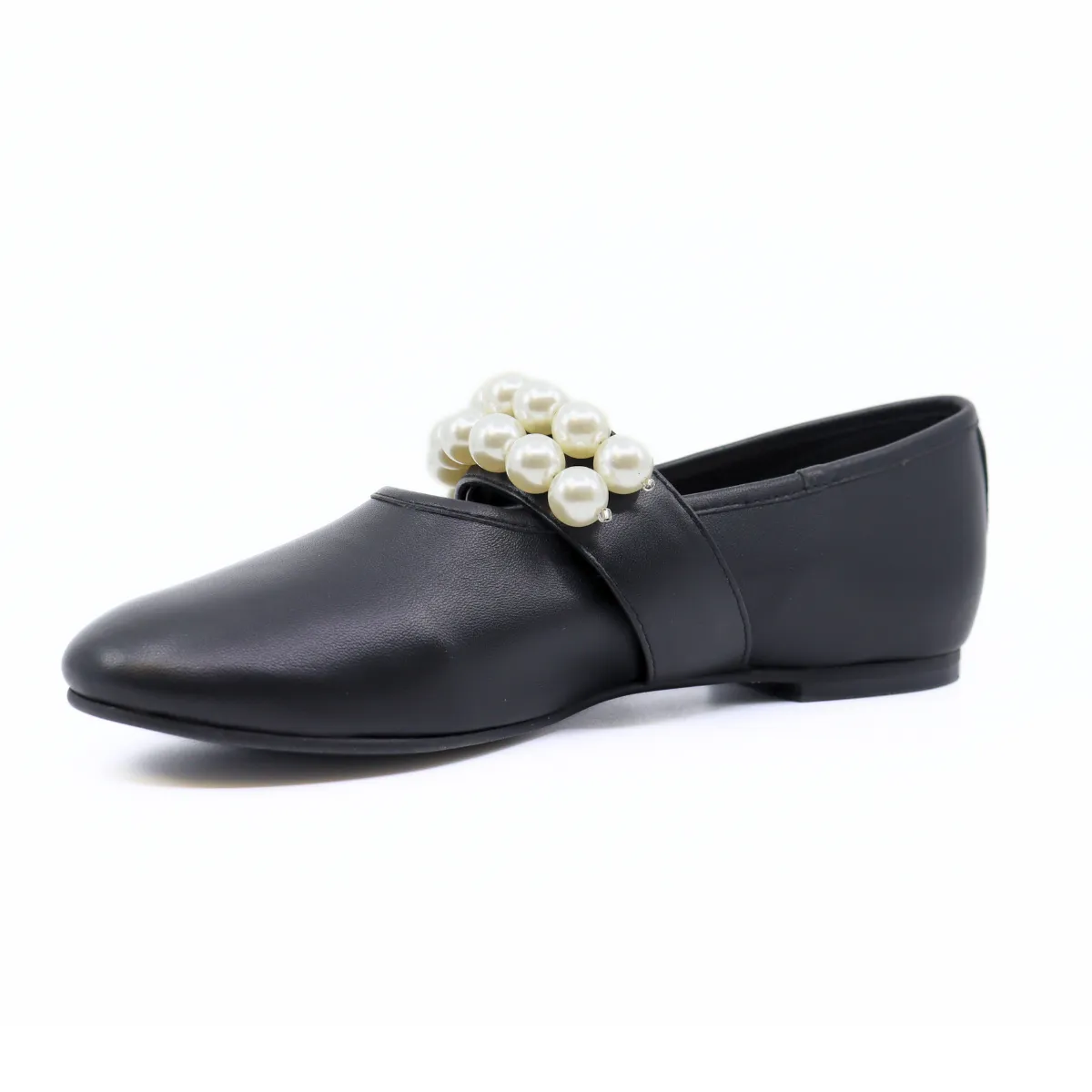 Banded Pearl Ballet Black