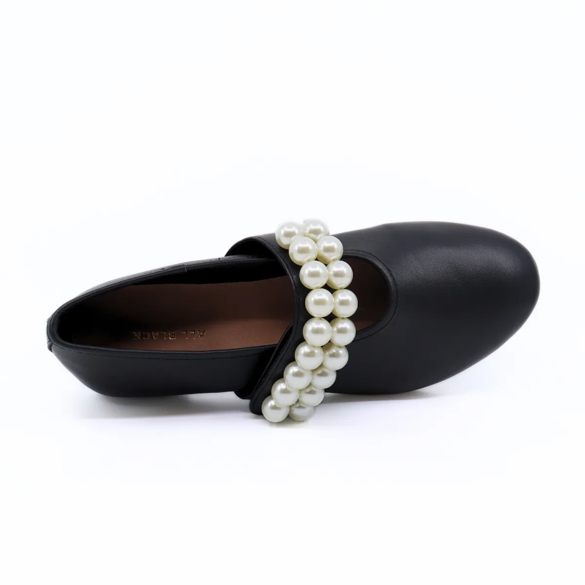 Banded Pearl Ballet Black