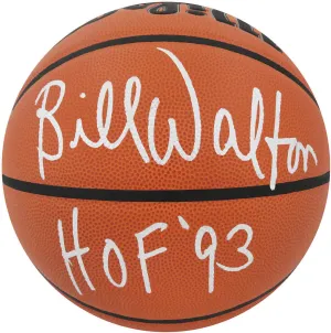 Bill Walton Signed Wilson Indoor/Outdoor NBA Basketball w/HOF'93 (SCHWARTZ COA)