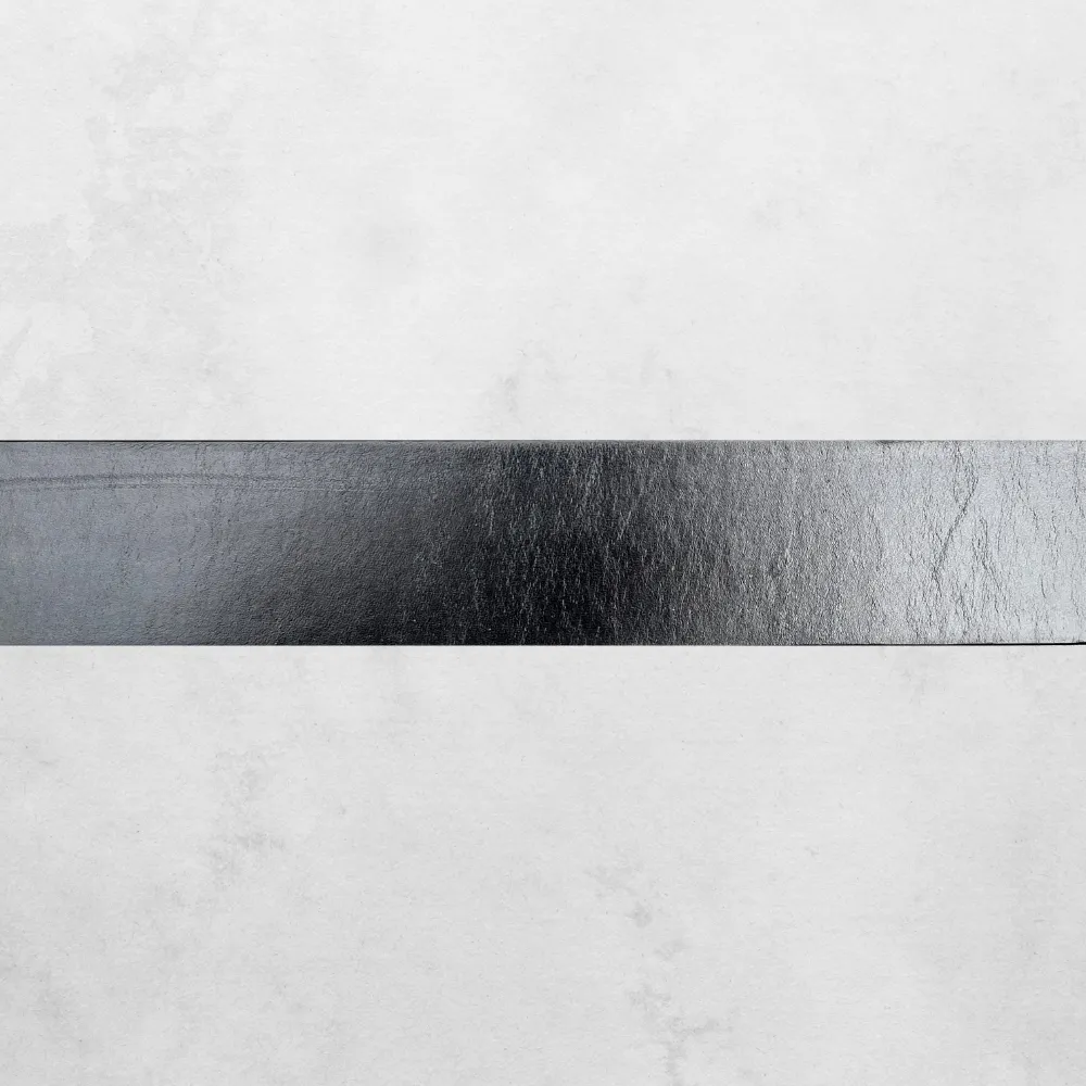 Black Leather Belt (2")