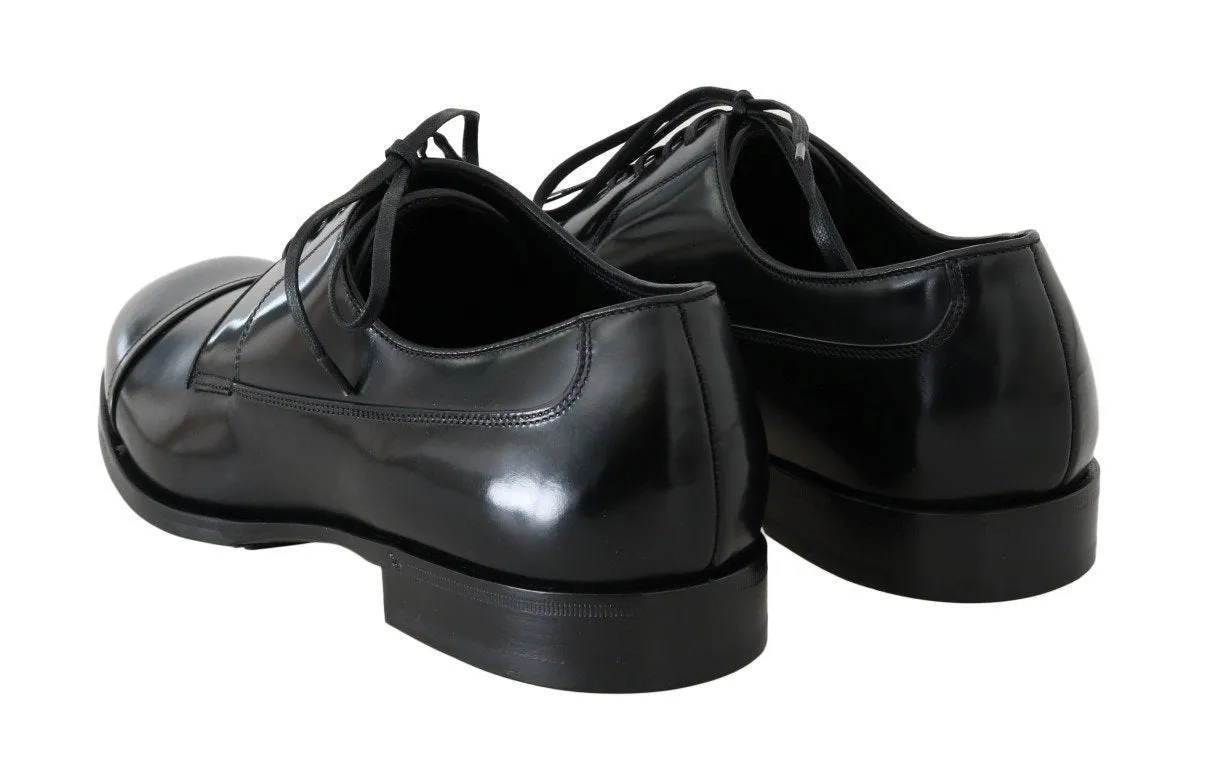 Black Polished Leather Dress Formal Shoes