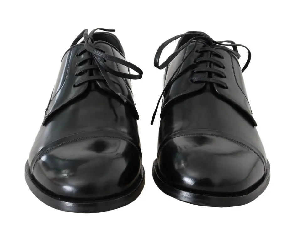 Black Polished Leather Dress Formal Shoes