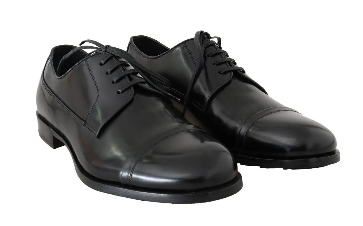 Black Polished Leather Dress Formal Shoes