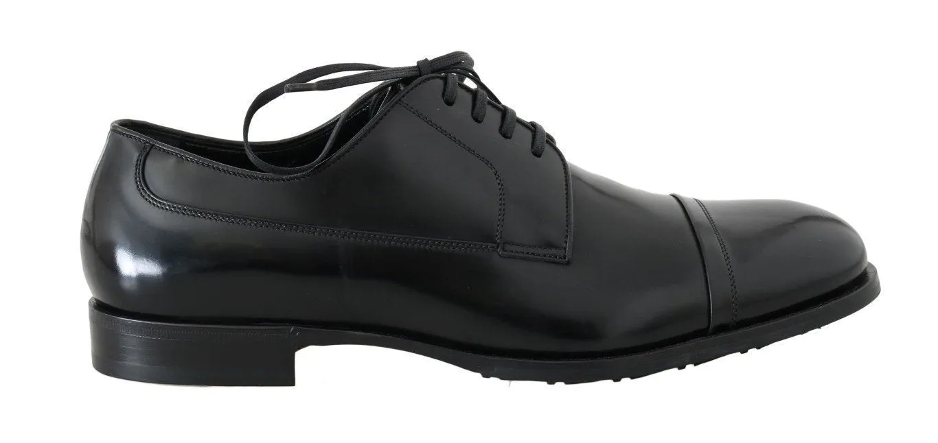 Black Polished Leather Dress Formal Shoes