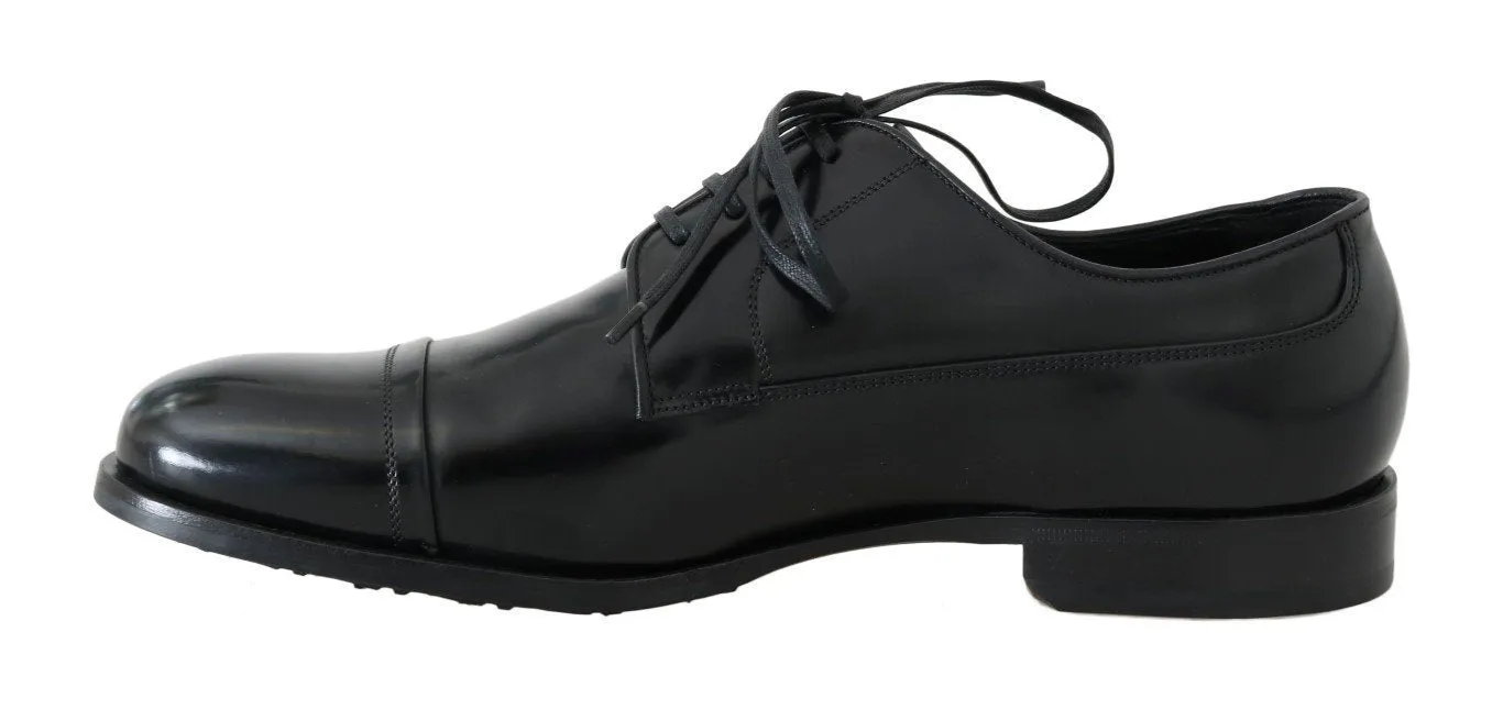Black Polished Leather Dress Formal Shoes