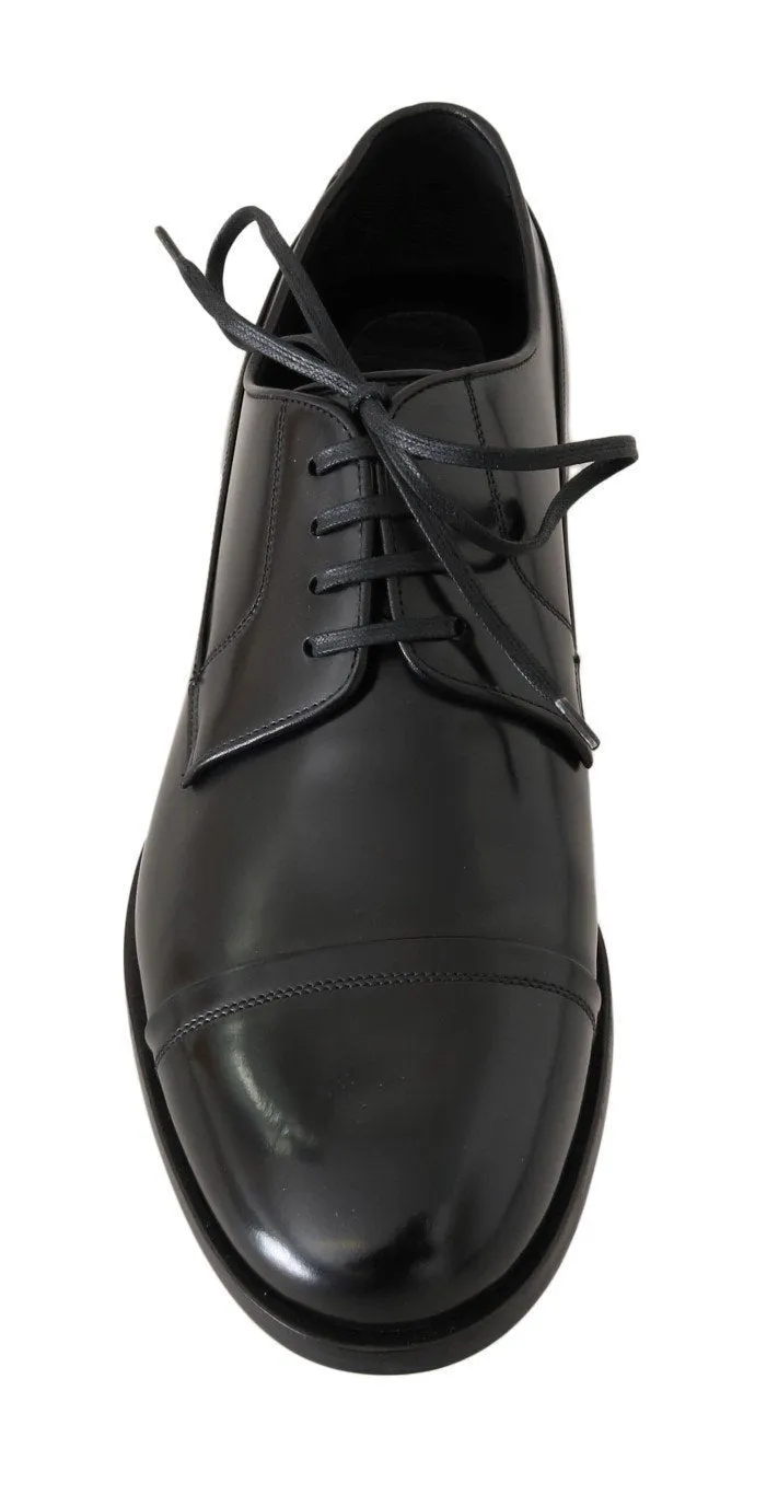 Black Polished Leather Dress Formal Shoes