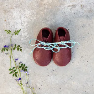 BORDEAUX TRAVELLERS WITH LIBERTY PRINT LACES