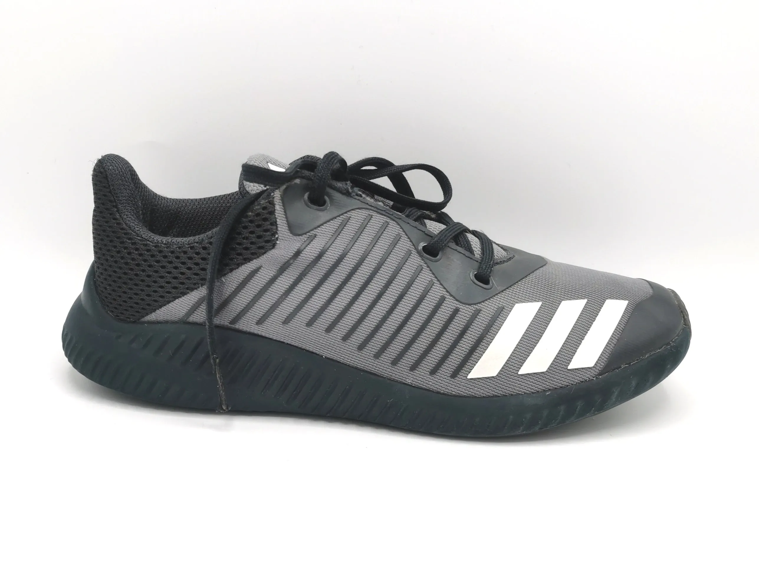 BOY SIZE 3 YOUTH - ADIDAS, Boys Eco Ortholite Cloudfoam Sneakers VGUC B59