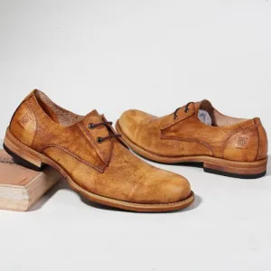 British trendy casual leather shoes soft bottom brogue shoes