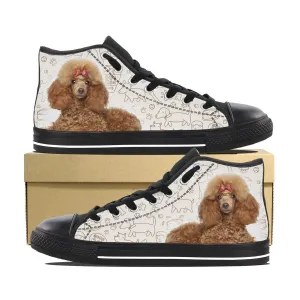 BROWN POODLE CANVAS SHOES