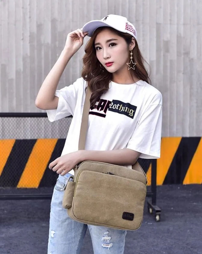 Canvas Messenger Bag