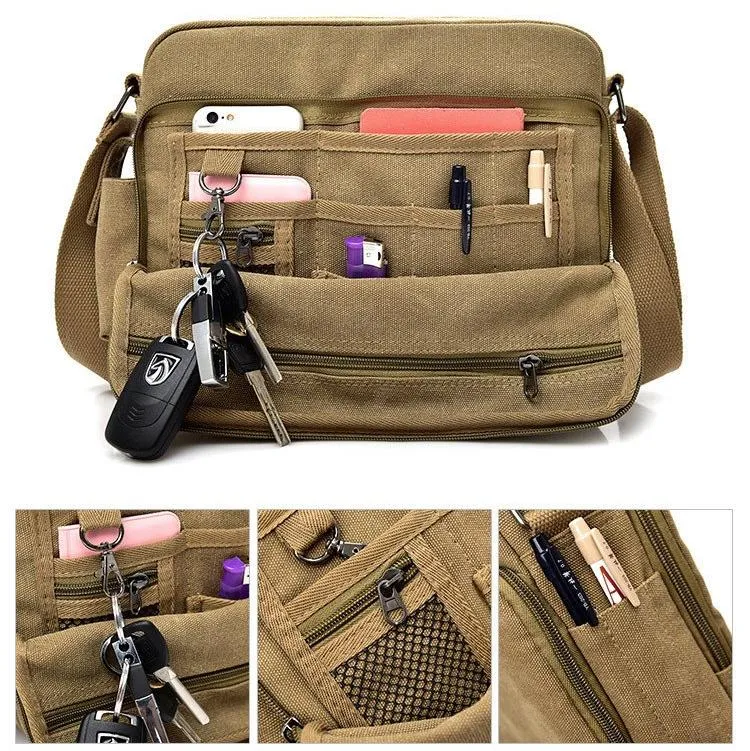 Canvas Messenger Bag
