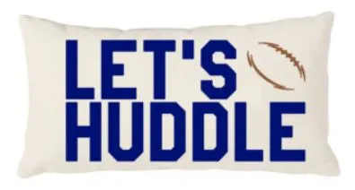 Canvas Pillow - Let's Huddle 12x20 Natural