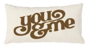 Canvas Pillow - You & Me 12x20 Natural